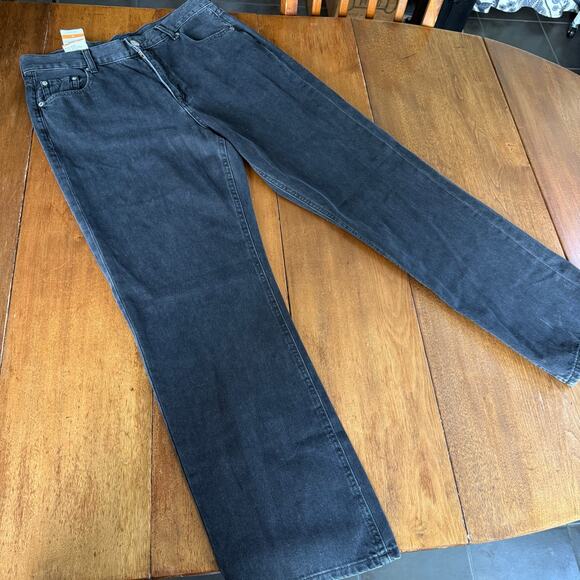 Aeropostale NWT High Rise Baggy Jeans Black Denim Womens Sz 12 90s Relaxed - Picture 7 of 16